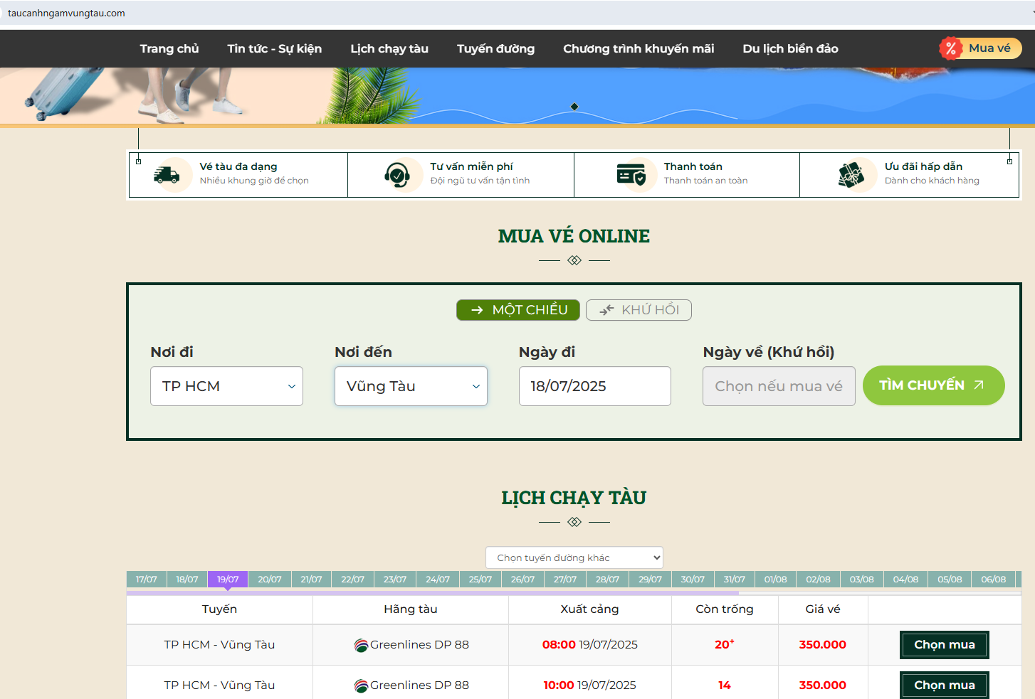 Chi Tiết Cách Đặt Vé Tàu Cánh Ngầm Đi Vũng Tàu Online